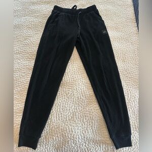 ALO Yoga Black Ribbed Pants
